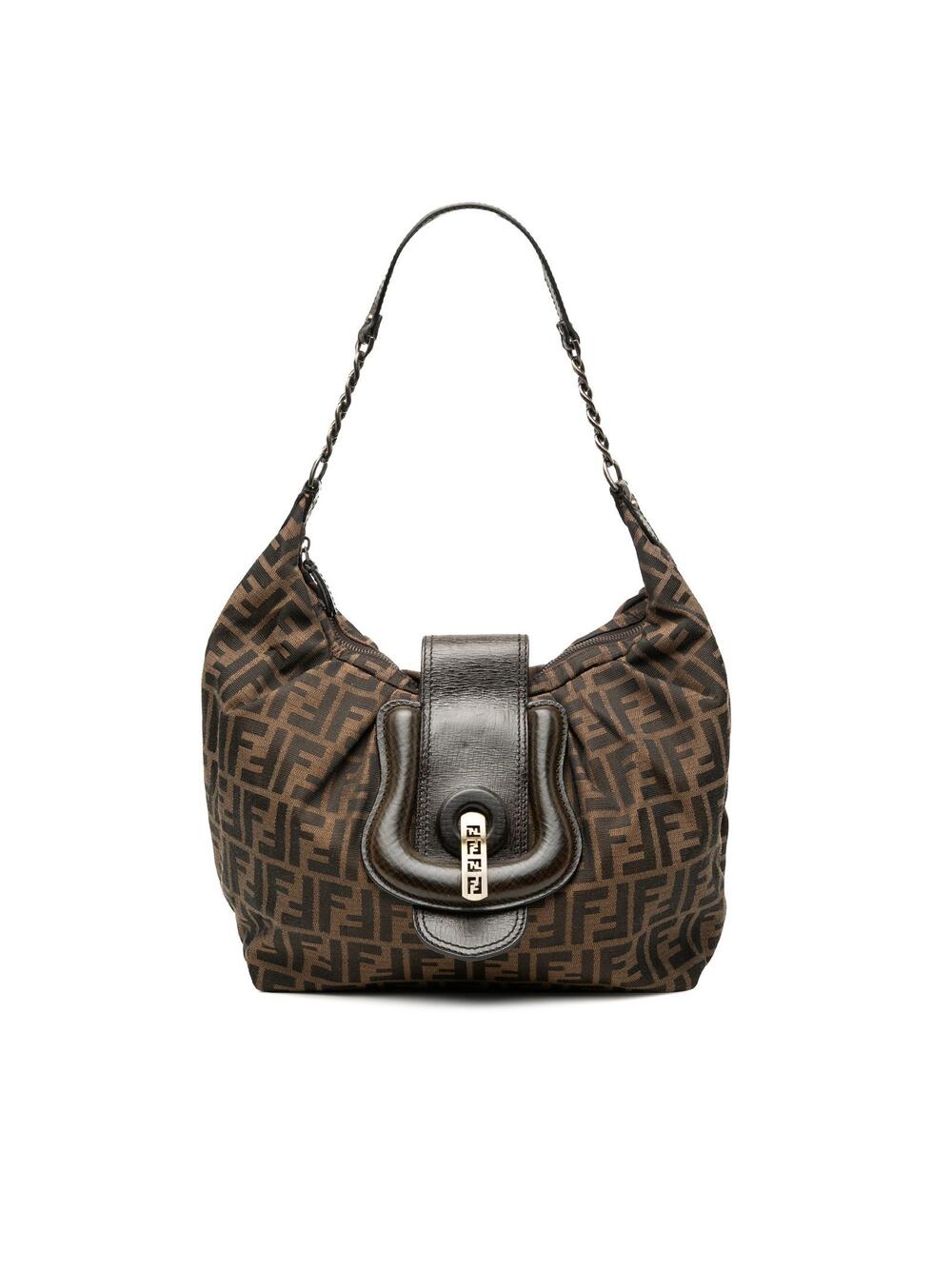 Fendi Zucca Canvas Borsa B Hobo Pre- #373431F60B